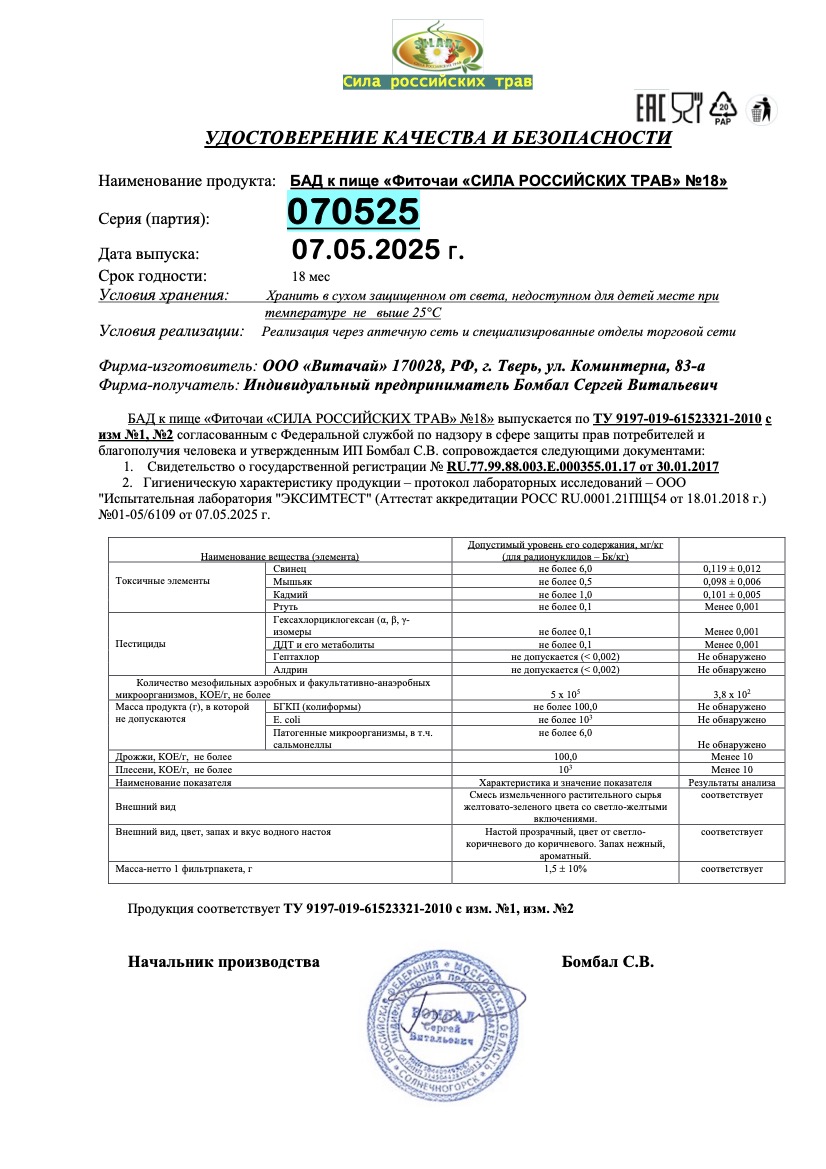 Паспорт №052025